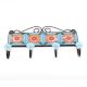 Turquoise Floral Ceramic Tiles Hooks